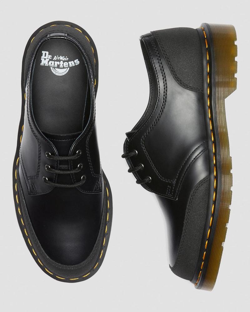 Men's Dr Martens 1461 Guard Panel Leather Oxfords Shoes Black | AU 592LIS